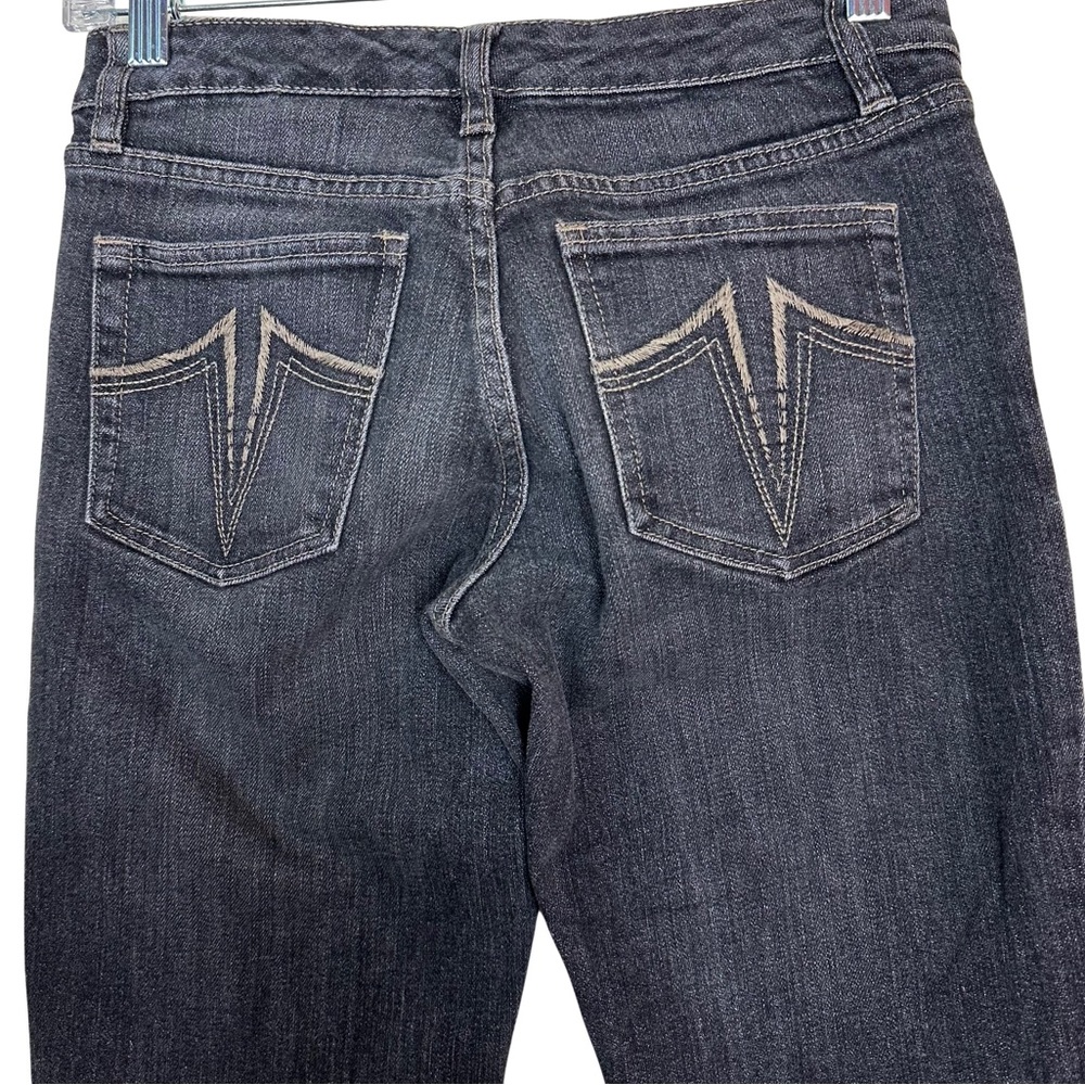 Sergio Valente Gray Bootcut Boot Embroidered Back… - image 5